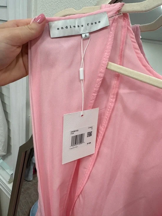 Endless Rose Pink Sleeveless Pleated dress - Picture 2 of 4